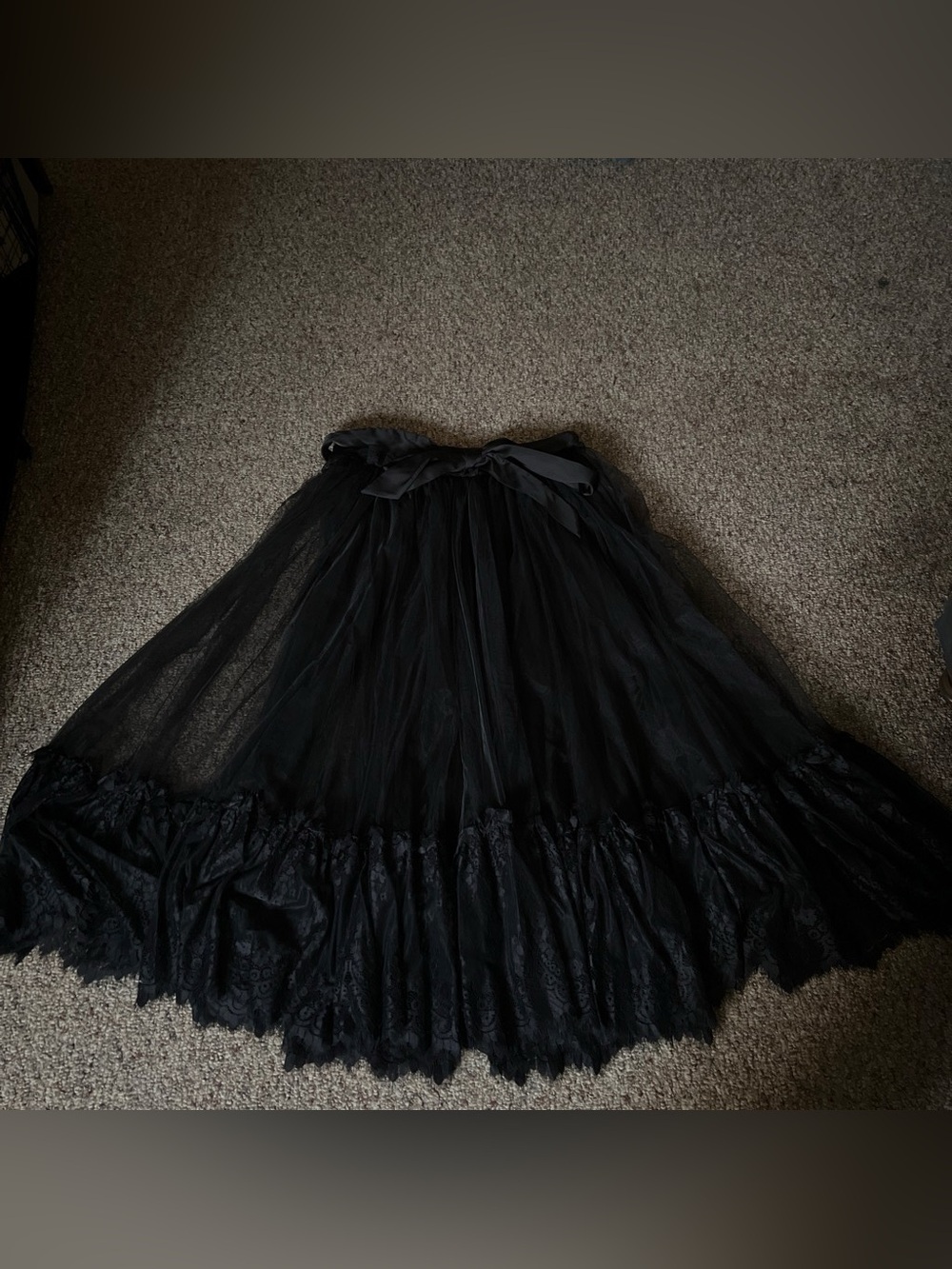 Dolls Kill Widow Sheer Maxi Skirt
